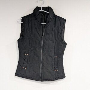 EUC Chopin Black Quilted Sleeveless Puffer Vest
